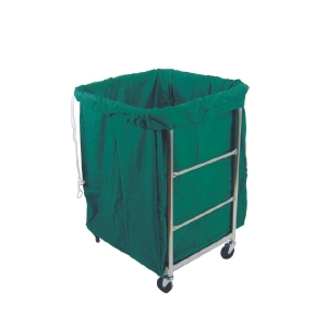 HB 세탁물 운반카 사각(,녹색) IC-703