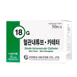 한국백신 정맥카테타 (I.V Catheter) 18G 1-1/4&quot;